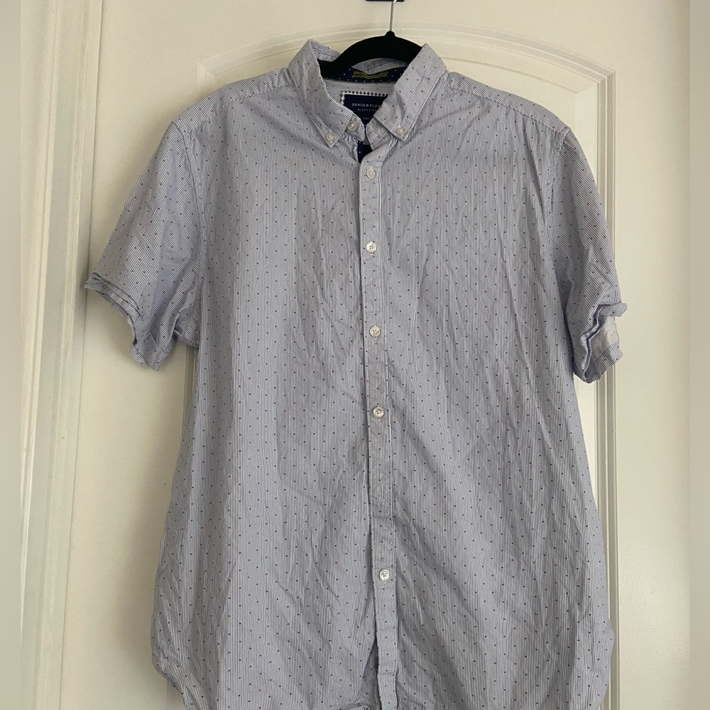 Denim & Flower Men’s Casual Button Up